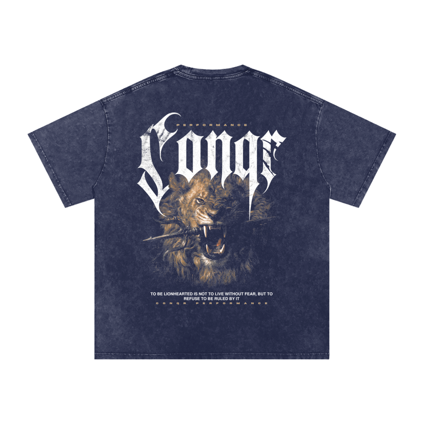 Lionhearted Washed Oversized Cotton T-Shirt