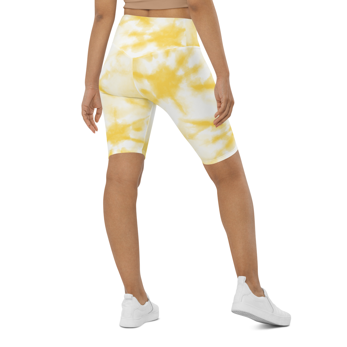 Yellow Dye Biker Shorts