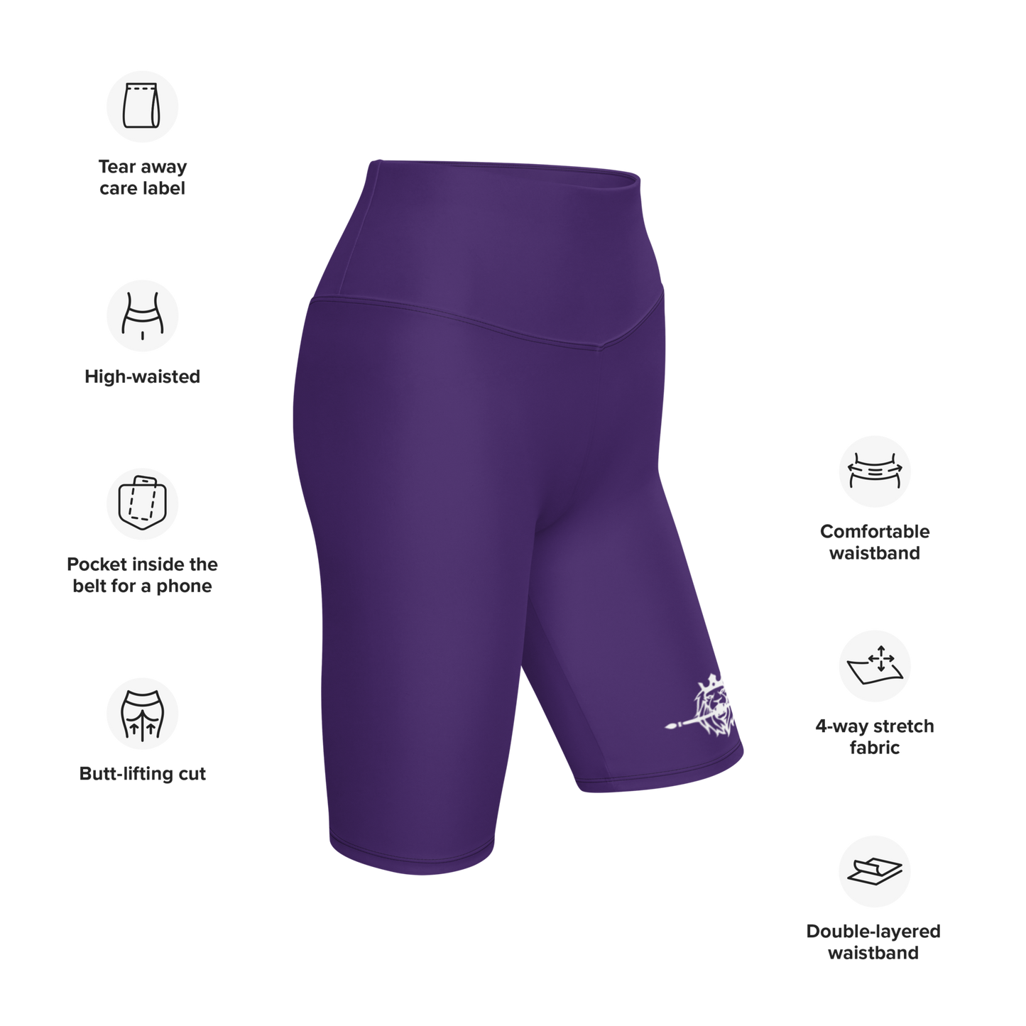 Purple Biker Shorts