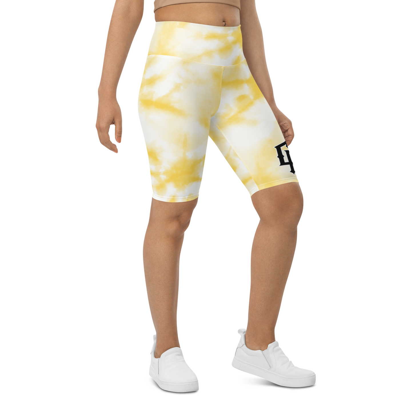 Yellow Dye Biker Shorts