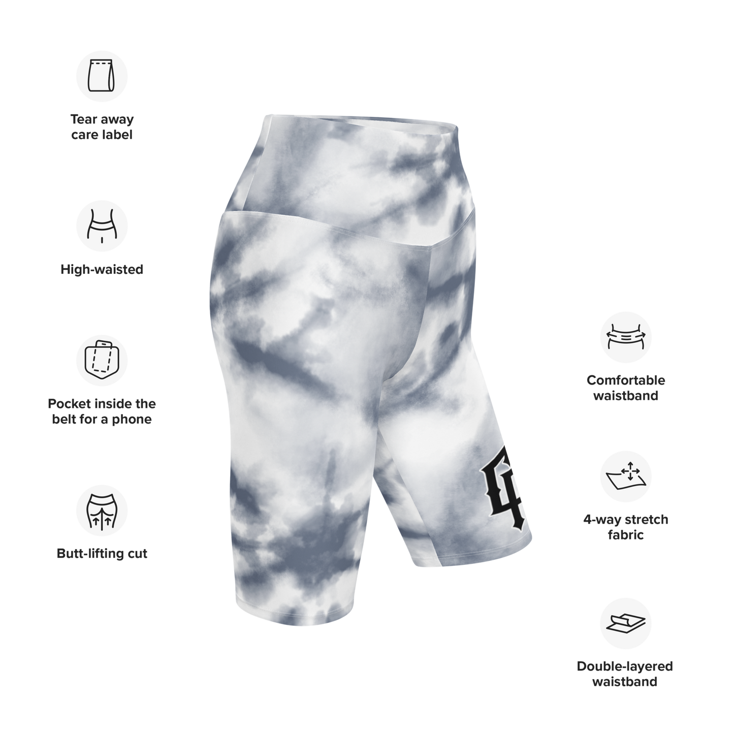 Smoke Dye Biker Shorts