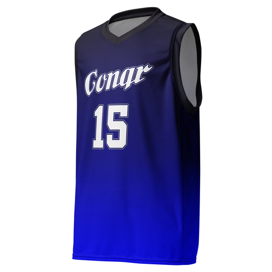 CONQR"BLUE GRADIENT" unisex basketball jersey
