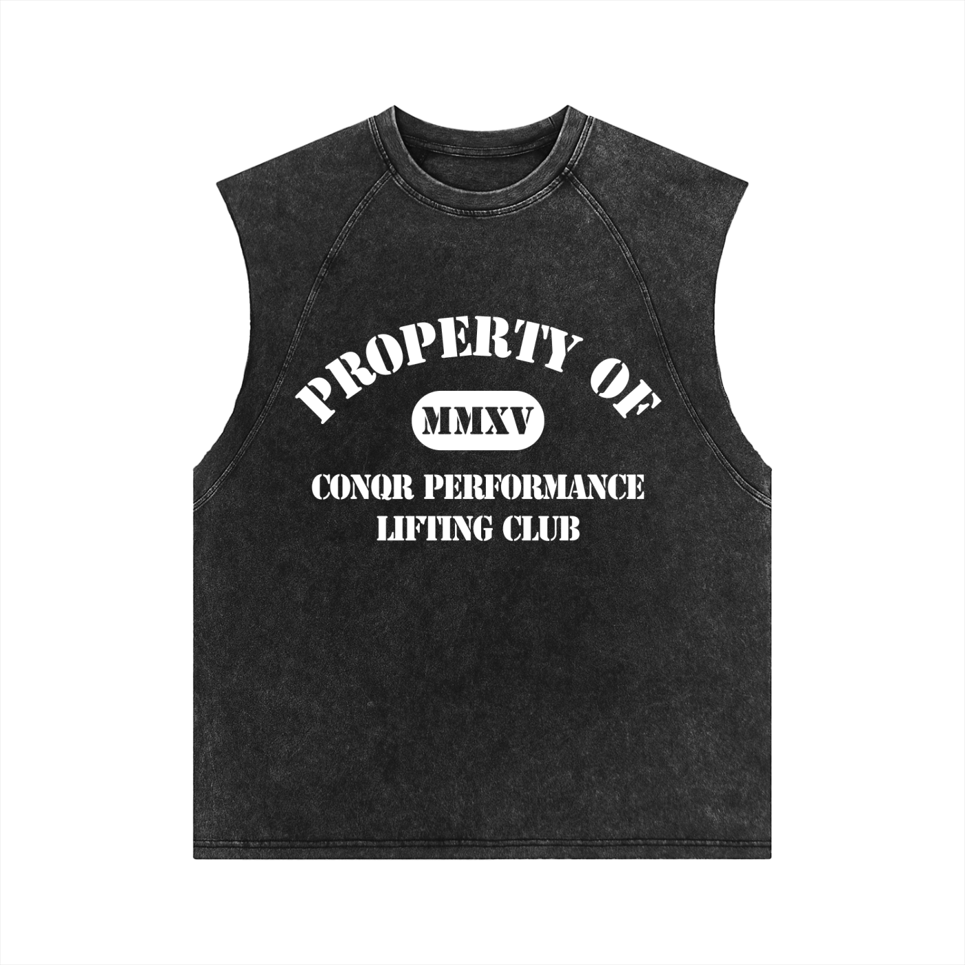 Property Of Conqr  Washed Tank Top