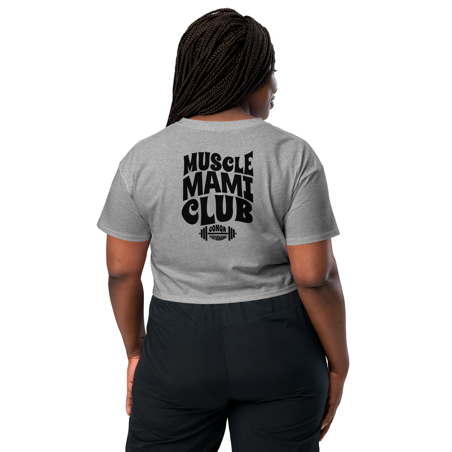 Muscle Mami crop top (black)