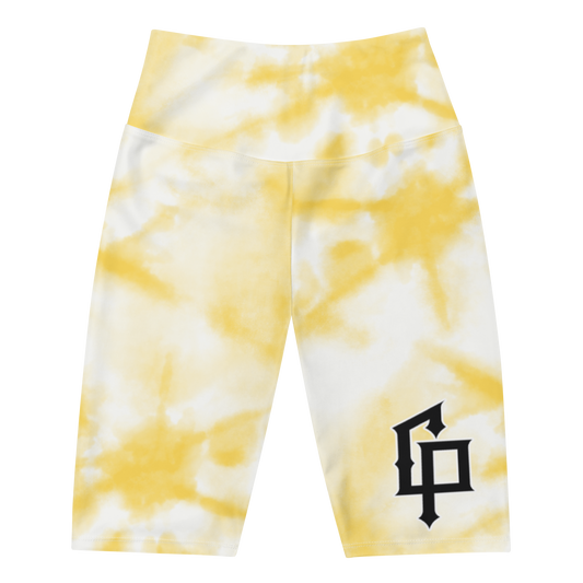 Yellow Dye Biker Shorts