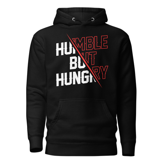 HUMBLE BUT HUNGRY UNISEX HOODIE RED.